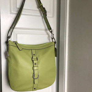 Coach NWT Chelsea Green Leather Crossbody